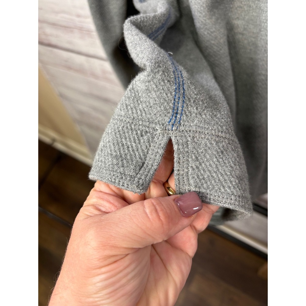 Tommy Bahama Mens 2XL Reversible Quarter Zip Pullover Gray Striped Sweater - Picture 11 of 13